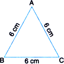 Triangle with three sides of equal length and three angles of equal measure.