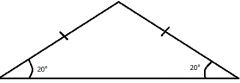 Triangle with two sides of equal measure and congruent base angles.