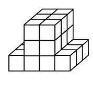 Find the volume of the shape by counting the cubes.