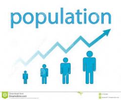 population -a summation of all the organisms of the same group or species, which live in a particular geographical area, and have the capability of interbreeding