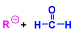 Mechanism of Grignard reagent + HCHO.