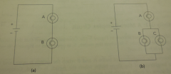 Are bubls B and C connected in series or in parallel with each other in (b)