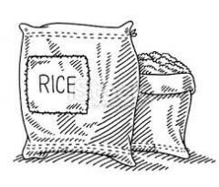 for example, a sack of rice