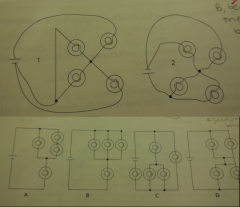 Which circuit diagram matches circuit 2? 