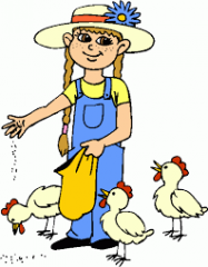 past tense of 'feed'
For example:
Sarah fed the chickens with some grains.