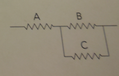 Is the resistors are connected in series, which are connected in parallel, and which are neither in series nor parallel