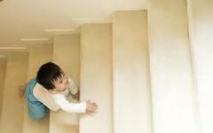 Creeps upstairs
Stoops for toy
Stands without support