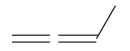 (also called allenes)
the π bonds are adjacent
