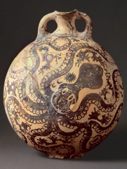 Marine Style octopus jar, from Palaikastro (Crete), Greece,
ca. 1500 bce. 11 high. Archaeological Museum,Herakleion.