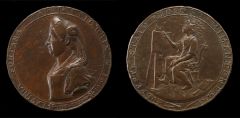 Lavinia Fontana 
Portrait Medallion of the Artist
Bronze 
1610
