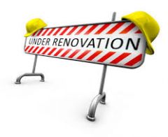Renovations are underway in the town