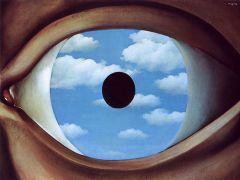 False Mirror by Magritte 
Surrealism