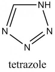 tetrazole (4 nitrogens)