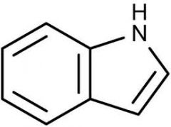 indole ("benzopyrrole")
in L-tryptophan (amino acid)