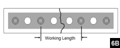 The working distance is defined as the distance between the 2 screws closest to the fracture. Decreasing the working distance increases the stiffness of the plate fixation construct. An example of the working distance is provided in Illustrations ...