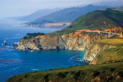 Rugged mountains along the Pacific Coast that stretch from California to Canada