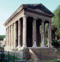 Temple of Portunus (Temple of “Fortuna Virilis”), Rome, Italy,
ca. 75 bce.