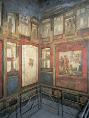 Fourth Style wall paintings in the
Ixion Room (triclinium P) of the House of
the Vettii, Pompeii, Italy, ca. 70–79 ce