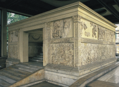 Ara Pacis Augustae (Altar of
Augustan Peace; looking northeast), Rome,
Italy, 13–9 bce.