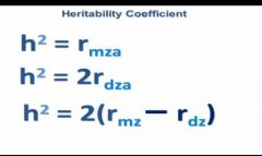 Formulas for the Heritability Coefficient