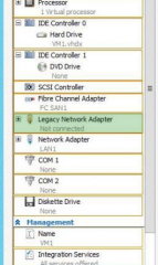 "Network Adapter" 
"Legacy Network Adapater" -

is needed when you need PXE boot or when your VM's OS needs access to the network before you can install hyper-v "Integration Services".

