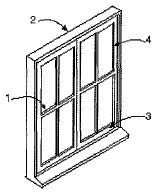 I
62. In the window assembly shown below,
which element is a stile? 
A.1 
B.2 
c. 3 
D.4