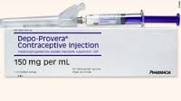 List some example of Progestin Depot Injection medications, and the route of administration

What is the duration of action?