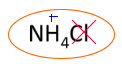 It is a salt
-It is acidic since Cl is not basic. Can also think about this in terms of what made this (NH3 + HCl)
