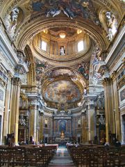 Vignola (plan and interior) for Cardinal Farnese, Rome