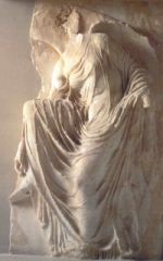 Formal Analysis


35.Acropolis - Victory Adjusting her Sandal


Athens, Greece 


Iktinos and Kallikrates


447–424 B.C.E. 


 


Content


-section of the freeze


 


Style


-made of marble


-natural depiction of fabr...
