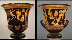 33. Niobides Krater -Anonymous vase painter of Classical Greece known ast eh Niobid Painter - c. 460–450 B.C.E.


 


Content


-form is called a krater 


-wheel-thrown


 


Style 


-underglaze 


-depiction of natural land...
