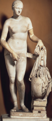 Praxiteles, Aphrodite of Knidos. Roman marble copy of an
original of ca. 350–340 bce, 6 8 high.Musei Vaticani, Rome