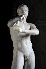 One measure used to accurately form sculptures based on real life measurements.

Example: Lysisppos' Apoxyomenos or "The Scraper"

Understanding: In Classical Renaissance sculpture, an artist would use the canon of proportions as a way to sear...