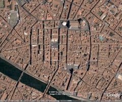 Fortified village based on a gird system where the cardo (North-South Axis/Streets) meets the decamanus (East-West Axis/Streets) at the Forum (meeting point).

Example: Piazza della Repubblica in Firenze.

Understanding: This was the structure...