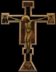 "Suffering Christ"

Example: "Crucifixion" by Giotto

Understanding: the transition from Christus Triumphans to Christus Patiens directly exemplifies the shift from Gothic style to Renaissance style paintings. The angle of the body shows pain,...