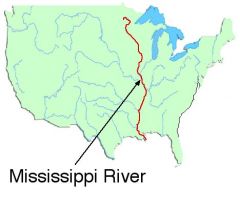 Used to transport farm and industrials products-most famous river
