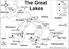 Inland Port Cities                                                          ;Huron
;Ontario
;Michigan
;Erie
;Superior
