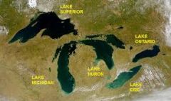 Inland port city's grew here in the mid west
H-Huron
O-Ontario
M-Michigan 
E-Erie
S-Superier