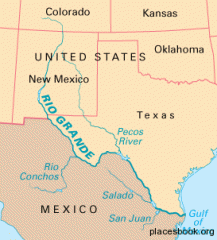 The border between Mexico and the USA