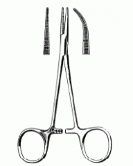 Halstead Mosquito (Straight & Curved)
Category: Clamping/Occluding
Usage: straight or curved hemostatic forceps used to hold delicate tissue or compress a bleeding vessel.
