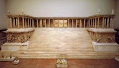 Formal Analysis 


38. The Great Altar of Zeus and


Athena at Pergamon


Asia Minor (Present day Turkey)


Hellenistic Greece


175 B.C.E.


 


Content


-Temple erected to Zeus


-Pergamon site on the top of a mountain 


...
