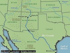 Forms the border between Mexico and the United States