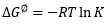 Where:
R = ideal gas constant (8.3145 J K^-1 mol^-1)
T = temperature / K