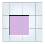 The area of this figure is 9 square units.