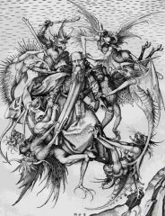 Northern Ren. 1480-90; Saint Anthony Tormented by Demons