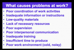 Main kinds of problems classification:
1. Ability Problems
2. Effort Problems
3. Situational Problems