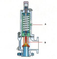 Name the components:(Balanced Bellows Pressure Relief Valve)
A.