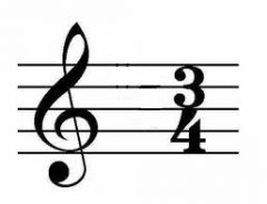 the 2 numbers at the beging of music that says how many beats there r in a measure and which note gets the beach.