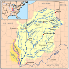 streams and rivers move across the land, forming  a flowing network of water