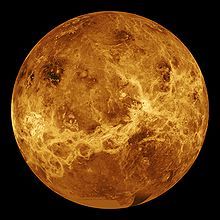 Why does Venus look like a big fiery ball to observers?